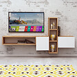 HABITAT ET JARDIN - Meuble TV en bois "Kumkuat" - 160 x 35 x 70 cm - Marron - vignette