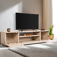 HABITAT ET JARDIN - Meuble TV en bois "Veramont" - 180 x 44 x 44 cm - Beige - vignette