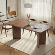 HABITAT ET JARDIN - Table à manger en bois "Linza" 180 x 90 x 75 cm - Noyer - vignette