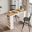 HABITAT ET JARDIN - Table de repas en bois "Setup" - 120 x 52 x 102 cm - Marron - vignette