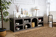 HABITAT ET JARDIN - Buffet en bois "Ferlis" - 160 x 40 x 51 cm - Gris anthracite - vignette