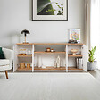 HABITAT ET JARDIN - Buffet en bois "Arista" - 180 x 44 x 75 cm - Blanc - vignette