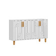 HABITAT ET JARDIN - Buffet en bois "Rodney" - 120 x 29 x 73 cm - Blanc - vignette
