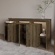 HABITAT ET JARDIN - Buffet en bois "Beliz" - 170 x 35 x 80 cm - Noyer Antique - vignette