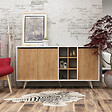 HABITAT ET JARDIN - Buffet en bois "Prava" - 140 x 40 x 86 cm - Marron - vignette
