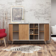HABITAT ET JARDIN - Buffet en bois "Prava" - 140 x 40 x 86 cm - Marron - vignette