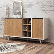 HABITAT ET JARDIN - Buffet en bois "Prava" - 140 x 40 x 86 cm - Marron - vignette