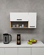 HABITAT ET JARDIN - Buffet en bois "Akasya" - 90 x 24 x 52 cm - Blanc - vignette