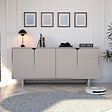 HABITAT ET JARDIN - Buffet en bois "Oz" - 180 x 40 x 81 cm - Beige - vignette