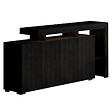 HABITAT ET JARDIN - Buffet en bois "Beliz" - 170 x 35 x 80 cm - Bois Noir - vignette