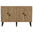 HABITAT ET JARDIN - Buffet en bois "Ahart" - 120 x 30 x 80 cm - Chêne Saphir Or - vignette