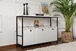 HABITAT ET JARDIN - Buffet en bois "Solace" - 120 x 30 x 77 cm - Blanc - vignette