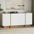 HABITAT ET JARDIN - Buffet en bois "Dorma" - 180 x 45 x 80 cm - Blanc / Pin Atlantique - vignette