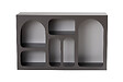 HABITAT ET JARDIN - Buffet en bois "Liva 120" - 120 x 37 x 74 cm - Gris anthracite - vignette