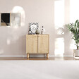 HABITAT ET JARDIN - Buffet en bois "Lina" - 72 x 36 x 73 cm - Beige - vignette