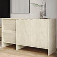 HABITAT ET JARDIN - Buffet en bois "Laris 130" - 130 x 44 x 82 cm - Travertin - vignette