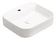 ONDEE - Vasque à poser rectangulaire LIVA - Céramique blanche - Dim : 45 x 40 x 11 cm - vignette
