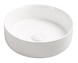 ONDEE - Vasque à poser ronde NAMI - Céramique blanche brillant - Dim : Ø34,6x11,4 cm - vignette