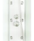 ONDEE - Cabine de douche hydromassante AMELIA - Porte Coulissante - Gris - 1/4 C - 80cm - large