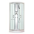 ONDEE - Cabine de douche hydromassante MERIDA - Porte coulissante - quart de cercle 80cm - vignette