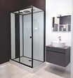 ONDEE - Cabine de douche hydromassante RADIO NOGEA - Sans silicone - Noir mat - 120x80cm - vignette