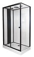 ONDEE - Cabine de douche hydromassante RADIO NOGEA - Sans silicone - Noir mat - 120x80cm - vignette