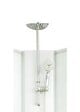 ONDEE - Cabine de douche hydromassante AMELIA - Porte Coulissante - Blanc - 1/4 C -  80cm - vignette