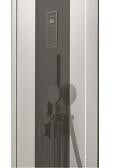 ONDEE - Cabine de douche hydromassante NOGEA SLIM - Sans silicone - Noir mat - 120x70cm - large