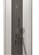 ONDEE - Cabine de douche hydromassante NOGEA SLIM - Sans silicone - Noir mat - 120x70cm - vignette