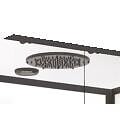 ONDEE - Cabine de douche hydromassante NOGEA SLIM - Sans silicone - Noir mat - 120x70cm - large
