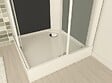 ONDEE - Cabine de douche MELIA - Sans silicone - 80x80cm - Profilés aluminium - Blanc - En kit - vignette