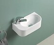 ONDEE - Lave-mains de face IRIS- Blanc - 40,5x22x11cm - Céramique - vignette