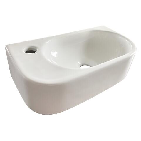 ONDEE - Lave-mains de face IRIS- Blanc - 40,5x22x11cm - Céramique - large