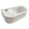 ONDEE - Lave-mains de face IRIS- Blanc - 40,5x22x11cm - Céramique - vignette