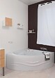 ONDEE - Kit Baignoire d'angle 135 cm et tablier motif vague - ABS et acryl 3mm - blanc - vignette
