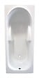 ONDEE - Kit Baignoire rectangulaire 170x70 et tablier motif vague - abs et acryl 3mm - blanc - vignette
