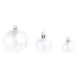VIDAXL - vidaXL Ensemble de boules de Noël 100 pcs 3/4/6 cm Argenté - vignette
