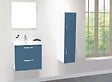 ONDEE - 2 Façades de tiroir MIXY - pour meuble de salle de bain - 80cm - Bleu - Laqué - vignette