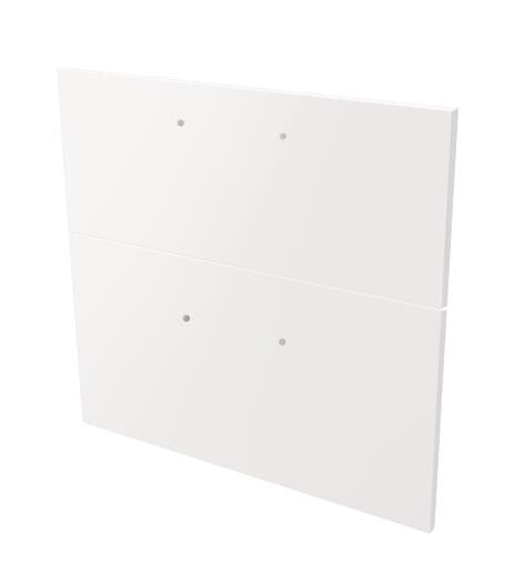 ONDEE - 2 Façades de tiroir MIXY - pour meuble de salle de bain - 60cm - Blanc - Laqué - large
