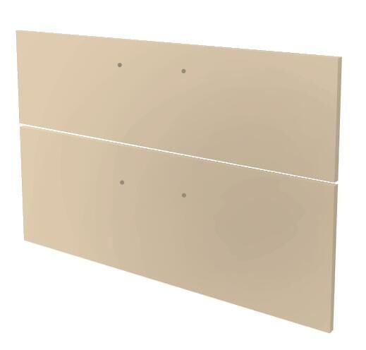 ONDEE - 2 Façades de tiroir MIXY - pour meuble de salle de bain - 80cm - Sable - Laqué - large