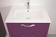 ONDEE - 2 Façades de tiroir MIXY - pour meuble de salle de bain - 60cm - Aubergine - Laqué - vignette