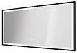 ONDEE - Miroir de salle de bain Éclairant SELENA - Cadre Aluminium Noir - 120 x 60 cm - vignette