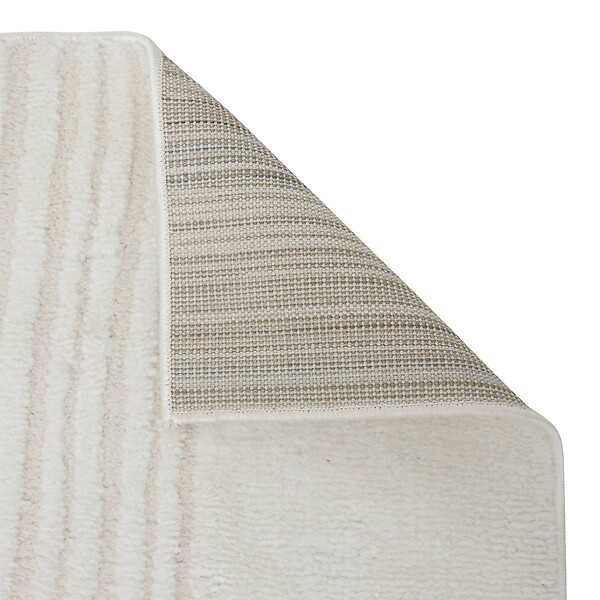 ATMOSPHERA - Tapis effet laine Anoai blanc 150x100cm - large