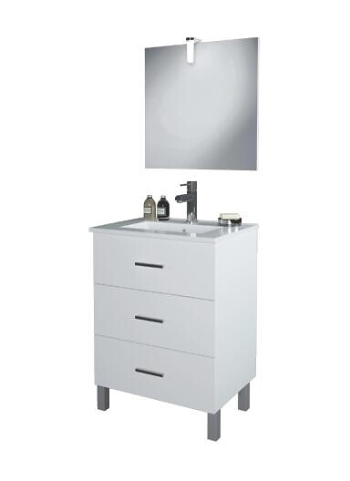 ONDEE - Meuble salle de bain à poser MONTECARLO - L60cm - Blanc -  - Livré monté - large