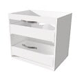 ONDEE - Ensemble caisson + vasque MIXY - 60cm - Blanc - Mélaminé - Livré en kit - vignette