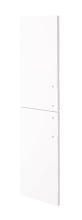 ONDEE - 2 Façades de porte MIXY - pour colonne de salle de bain - 30cm - Blanc - Laqué - Livré en kit - large