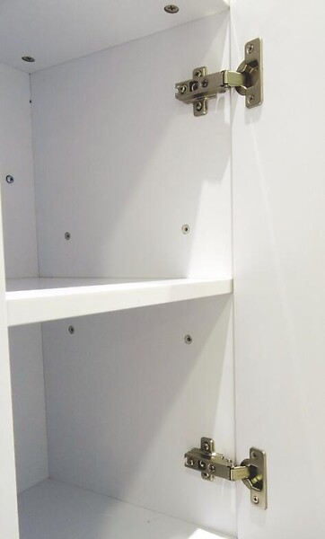 ONDEE - 2 Façades de porte MIXY - pour colonne de salle de bain - 30cm - Blanc - Laqué - Livré en kit - large