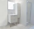 ONDEE - Caisson de colonne de salle de bain MIXY - 30cm - Blanc - Mélaminé - Livré en kit - vignette