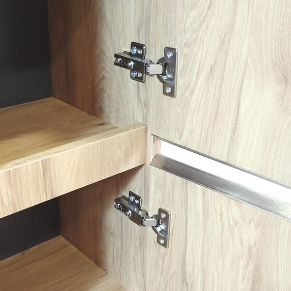 ONDEE - Colonne de salle de bain à suspendre TRENDY 2 Portes - Largeur 30cm - mélaminé bois - large