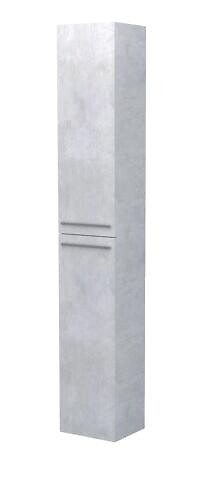 ONDEE - Colonne de rangement à suspendre ARUBA - 30cm - Ciment - Mélaminé - Livré en kit - large